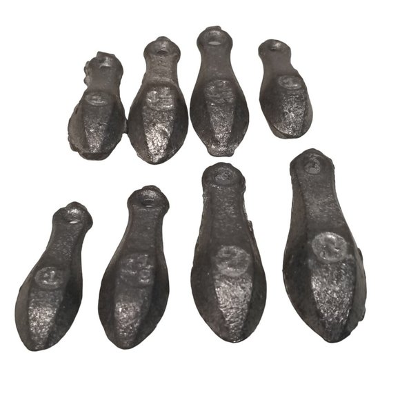 Unbranded Other Vintage Lead Fishing Bank Sinkers Assorted Weights Lot Of 8 Poshmark